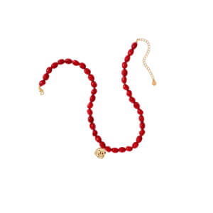 Mint Velvet Beaded Charm Necklace